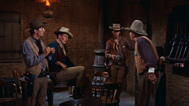 Dean Martin, John Wayne, Ricky Nelson, Walter Brennan