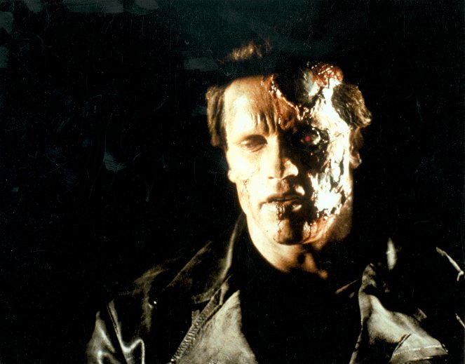 O Exterminador Implacável - De filmagens - Arnold Schwarzenegger