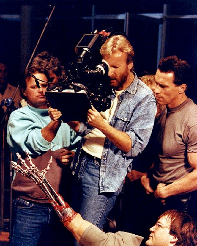 Terminator 2 - Tag der Abrechnung - Dreharbeiten - James Cameron, Arnold Schwarzenegger