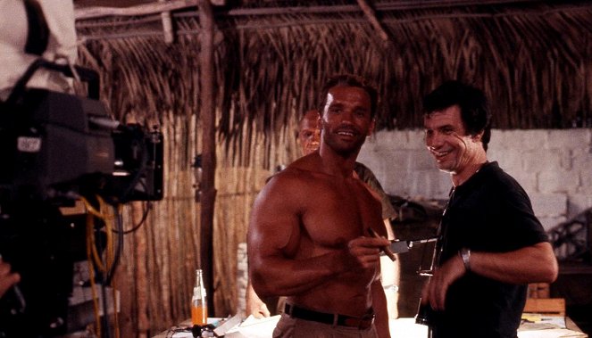 Ragadozó - Forgatási fotók - Arnold Schwarzenegger, John McTiernan