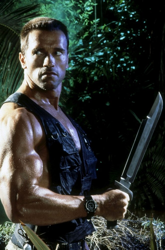 Depredador - Promoción - Arnold Schwarzenegger