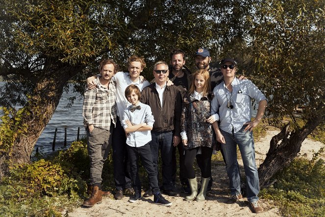 Chůvák - Z natáčení - Milan Peschel, Matthias Schweighöfer, Arved Friese, Paula Hartmann