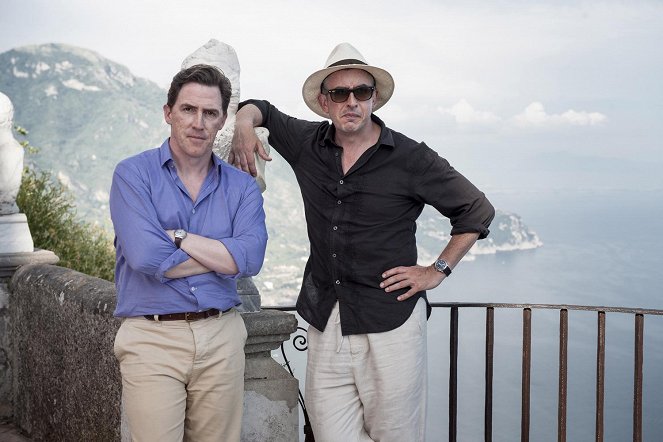 A Viagem a Itália - De filmagens - Rob Brydon, Steve Coogan
