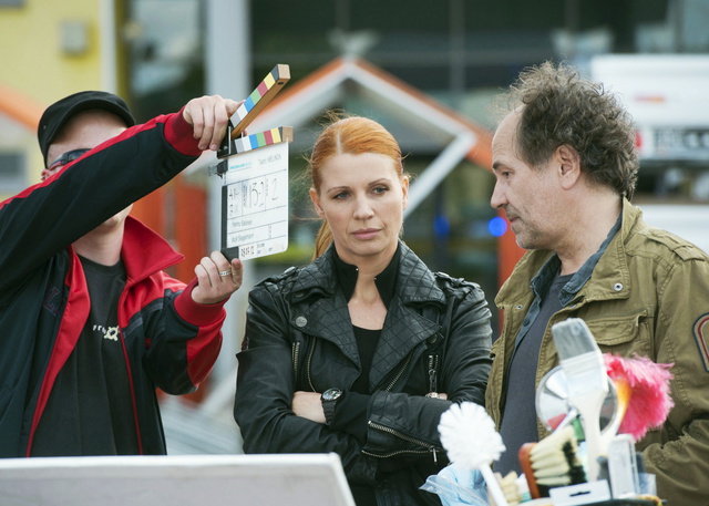 Tatort - Melinda - De filmagens - Elisabeth Brück, Hartmut Volle