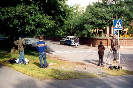 Poloiset ja potretti - Z natáčení - Ari Vataja, Roope Ruuska, Jaakko Haataja, Sami Hantula, Marko Luukkonen