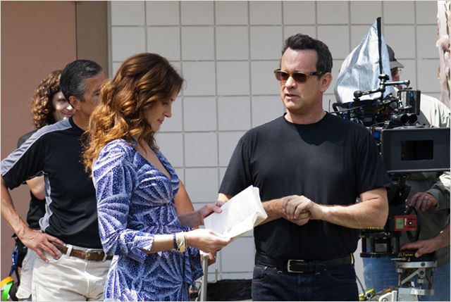 Larry Crowne - Forgatási fotók - Julia Roberts, Tom Hanks