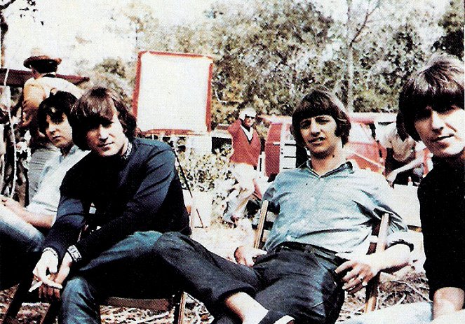 Pomoc - Z nakrúcania - Paul McCartney, John Lennon, Ringo Starr, George Harrison
