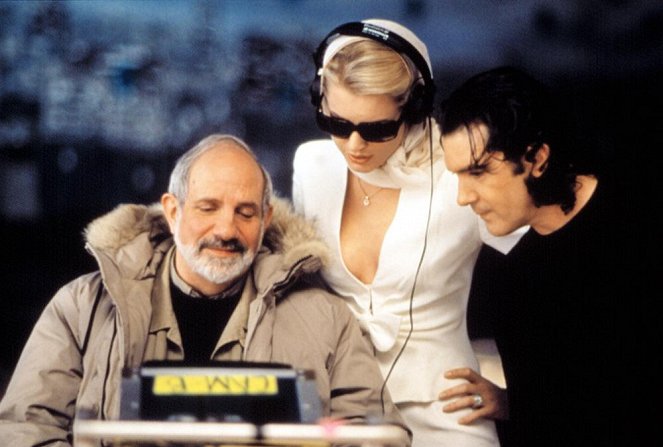 Mujer fatal - Del rodaje - Brian De Palma, Rebecca Romijn, Antonio Banderas