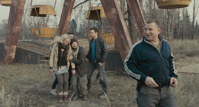 Černobylské deníky - Z filmu - Ingrid Bolsø Berdal, Nathan Phillips, Jonathan Sadowski, Dimitri Diatchenko