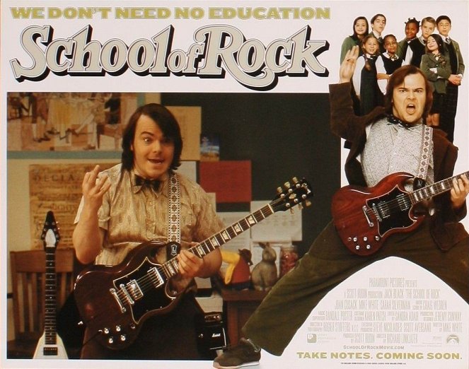 School of Rock - Cartões lobby - Jack Black