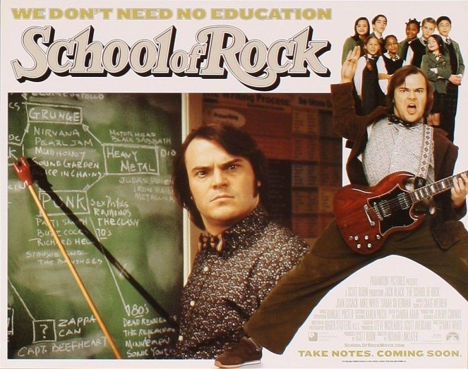 Szkoła rocka - Lobby karty - Jack Black