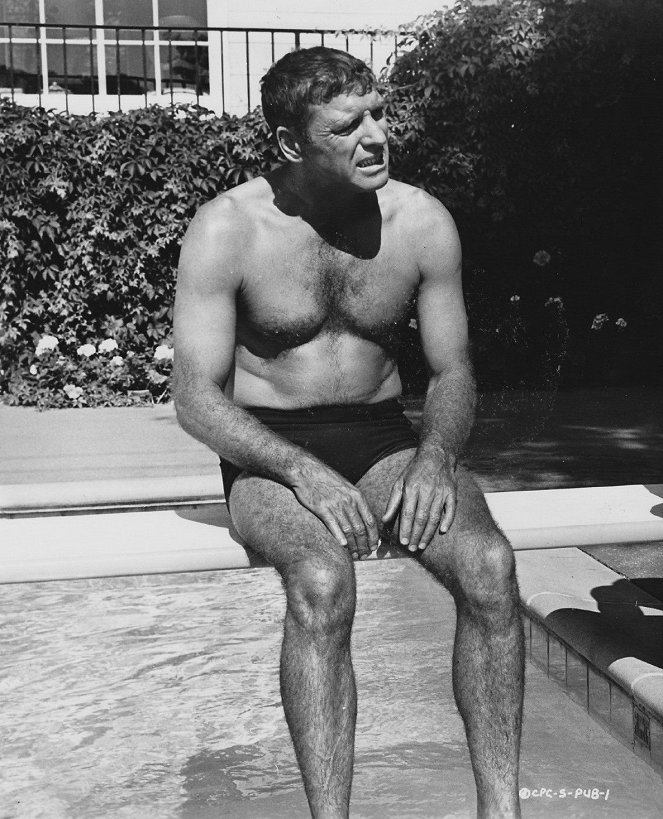 Der Schwimmer - Dreharbeiten - Burt Lancaster