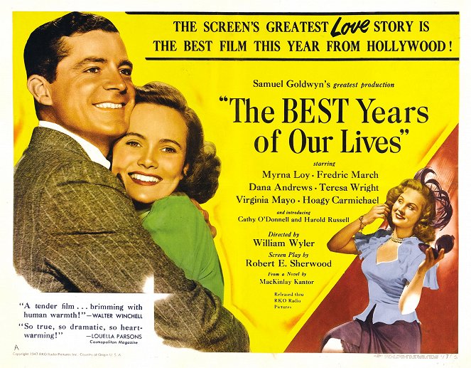 The Best Years of Our Lives - Lobbykaarten - Dana Andrews, Teresa Wright, Virginia Mayo