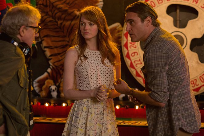 Irrational Man - Dreharbeiten - Woody Allen, Emma Stone, Joaquin Phoenix