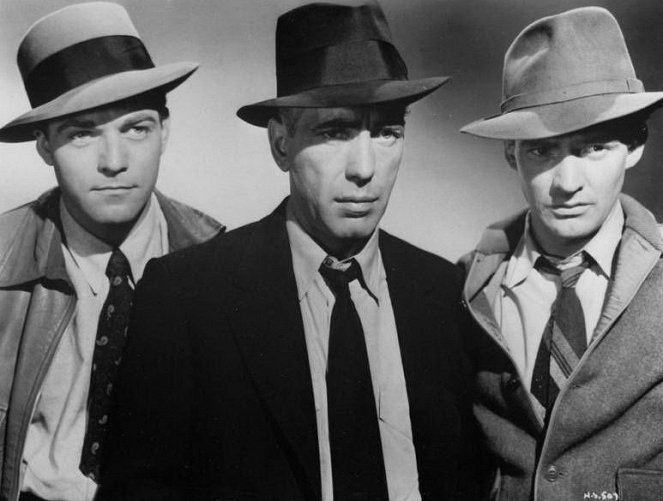 Entscheidung in der Sierra - Werbefoto - Alan Curtis, Humphrey Bogart, Arthur Kennedy