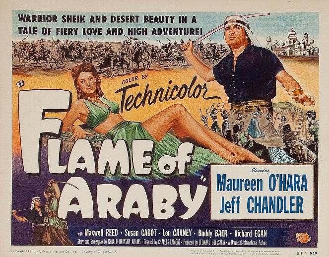 Flame of Araby - Lobby Cards