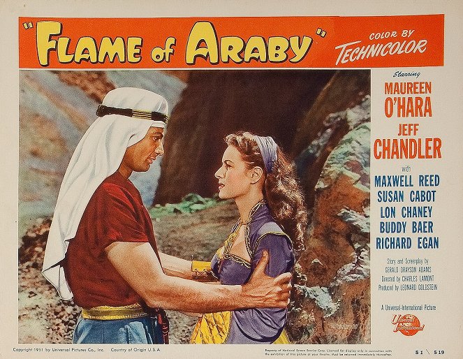 Flame of Araby - Lobby Cards