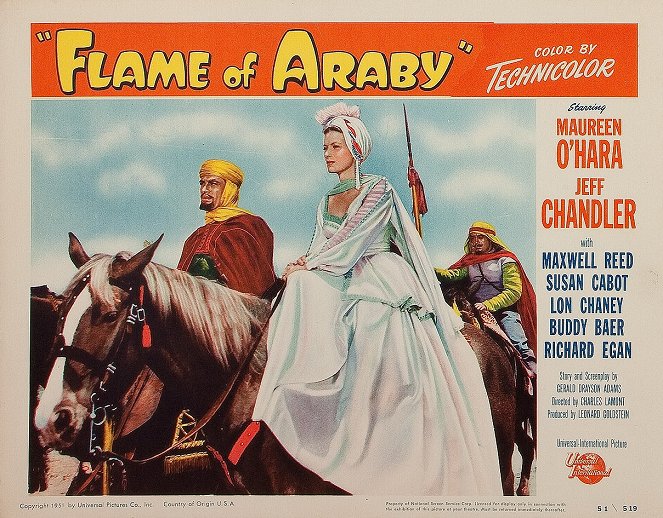 Flame of Araby - Lobby Cards