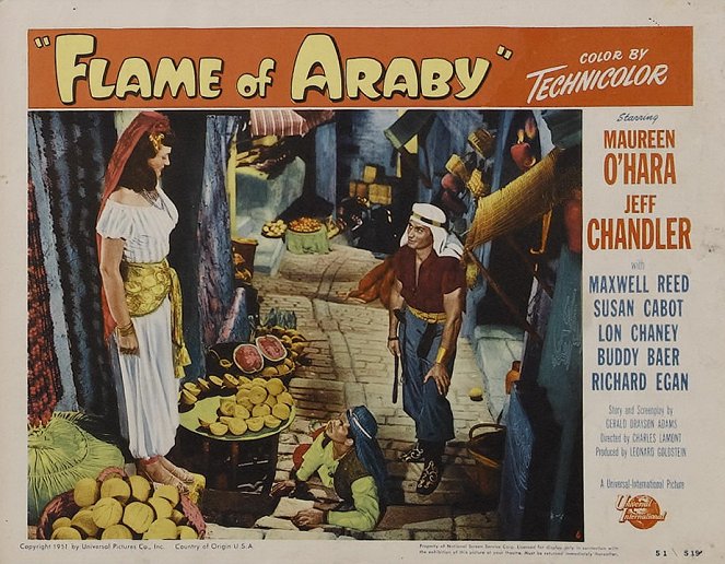 Flame of Araby - Lobby Cards