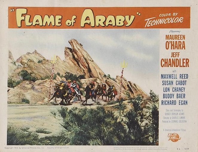 Flame of Araby - Lobby Cards