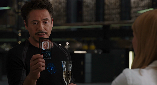 Marvel's The Avengers - Filmfotos - Robert Downey Jr., Clark Gregg