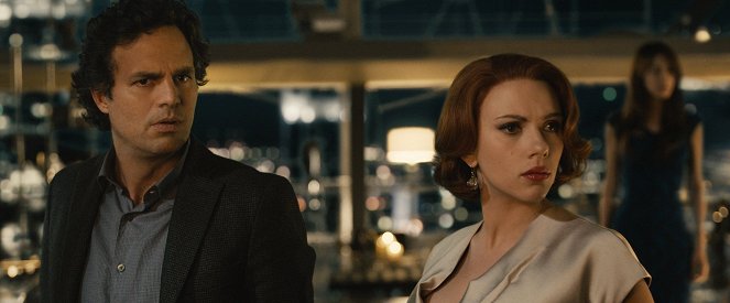 Avengers: Age of Ultron - Z filmu - Mark Ruffalo, Scarlett Johansson