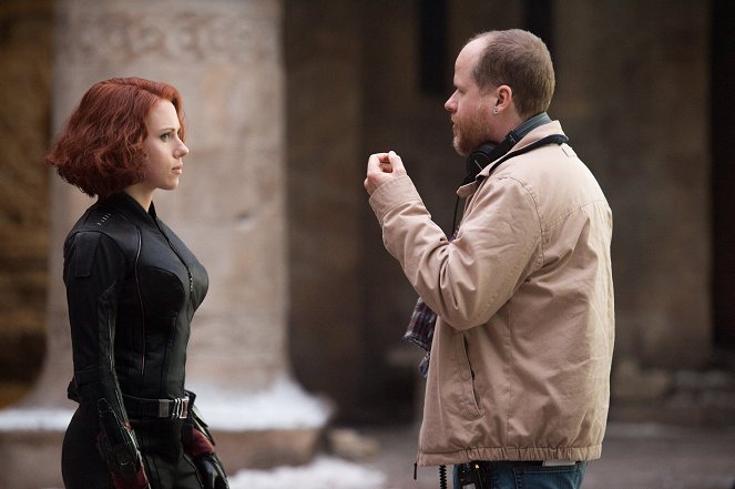 Bosszúállok: Ultron kora - Forgatási fotók - Scarlett Johansson, Joss Whedon