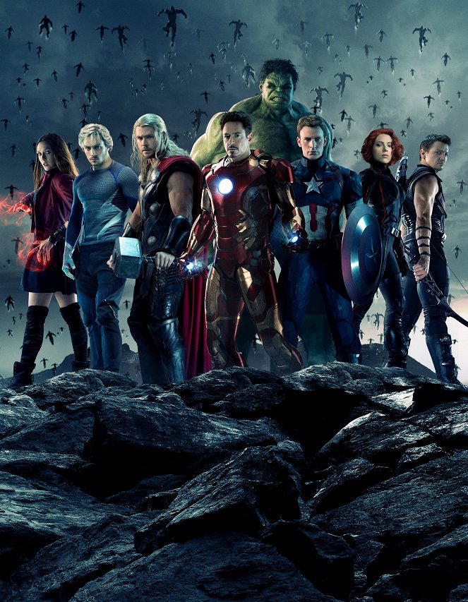 Avengers 2: Vek Ultrona - Promo - Elizabeth Olsen, Aaron Taylor-Johnson, Chris Hemsworth, Robert Downey Jr., Chris Evans, Scarlett Johansson, Jeremy Renner