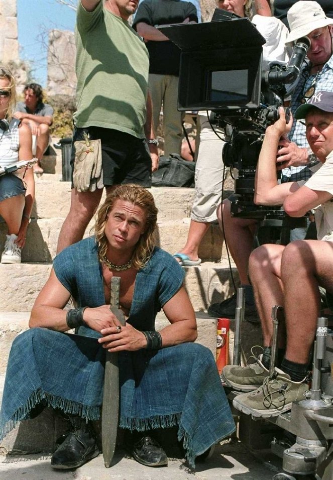 Trója - Forgatási fotók - Brad Pitt