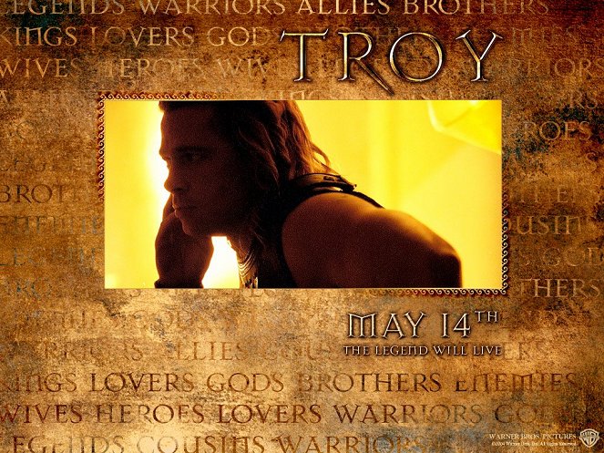 Troie - Cartes de lobby - Brad Pitt