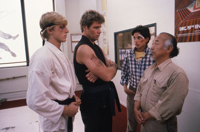 Karate Kid, el momento de la verdad - De la película - William Zabka, Martin Kove, Ralph Macchio, Pat Morita