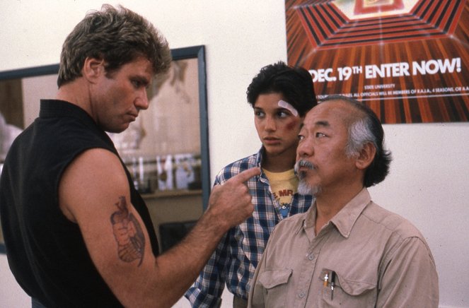 Karate Kid - Filmfotos - Martin Kove, Ralph Macchio, Pat Morita