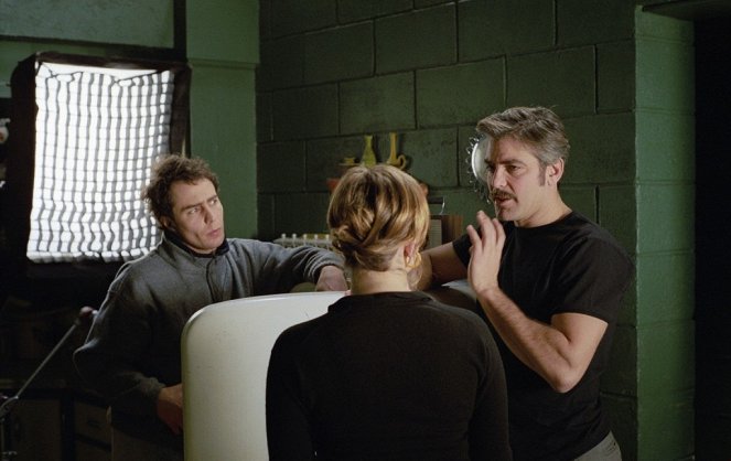 Confessions of a Dangerous Mind - De filmagens - Sam Rockwell, George Clooney