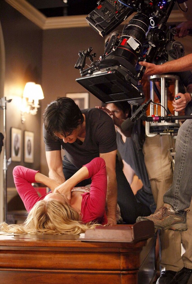 The Vampire Diaries - Dreharbeiten - Candice King, Ian Somerhalder
