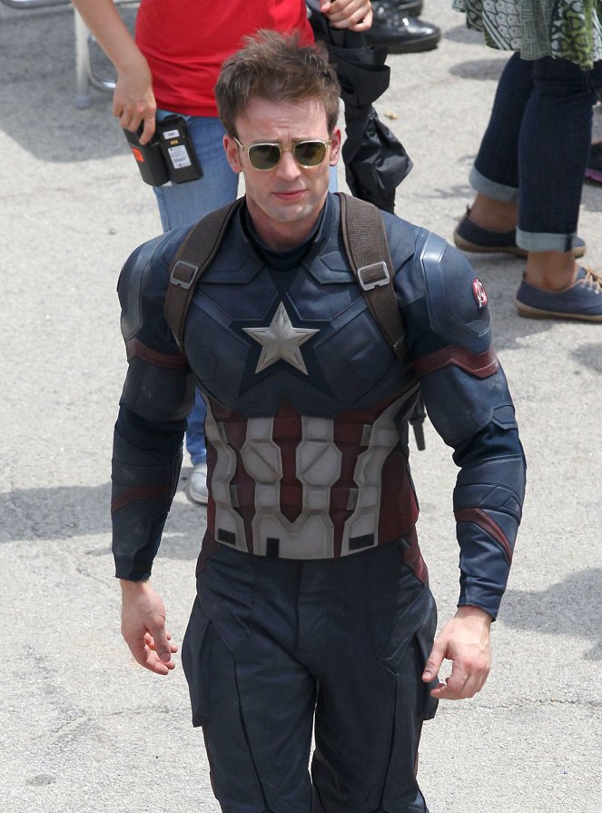 Captain America: Občanská válka - Z natáčení - Chris Evans