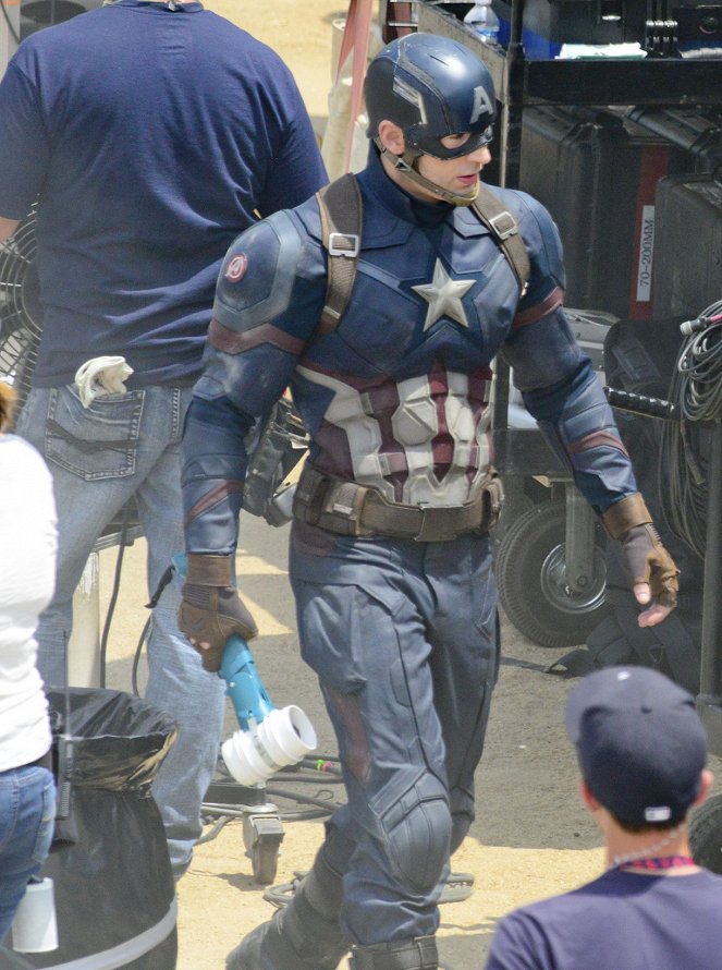Captain America: Občianska vojna - Z nakrúcania - Chris Evans