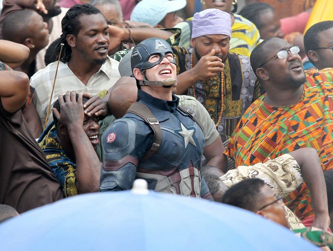 Captain America: Občanská válka - Z natáčení - Chris Evans