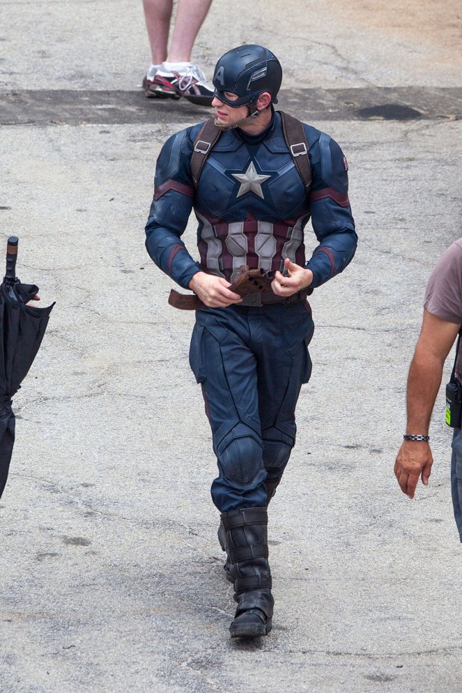 Captain America : Civil War - Tournage - Chris Evans