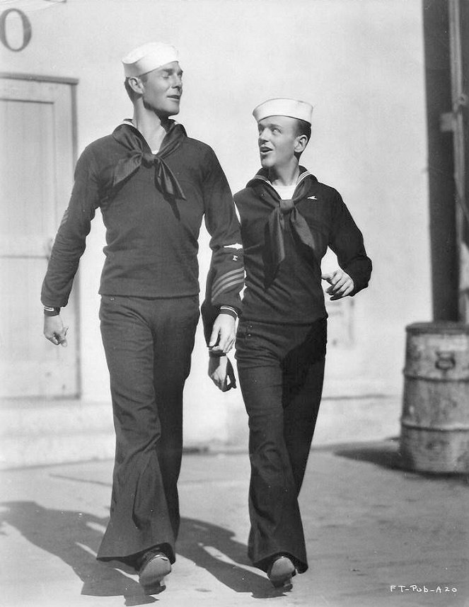 Marine gegen Liebeskummer - Dreharbeiten - Randolph Scott, Fred Astaire