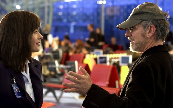 Terminal de Aeroporto - De filmagens - Catherine Zeta-Jones, Steven Spielberg