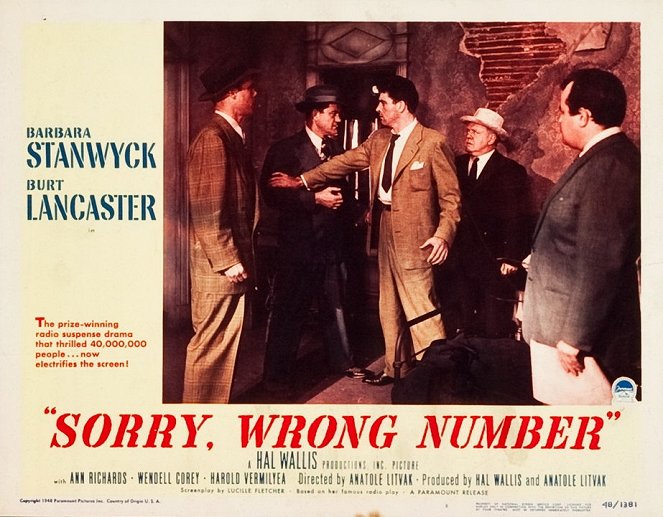 Sorry, Wrong Number - Lobbykaarten