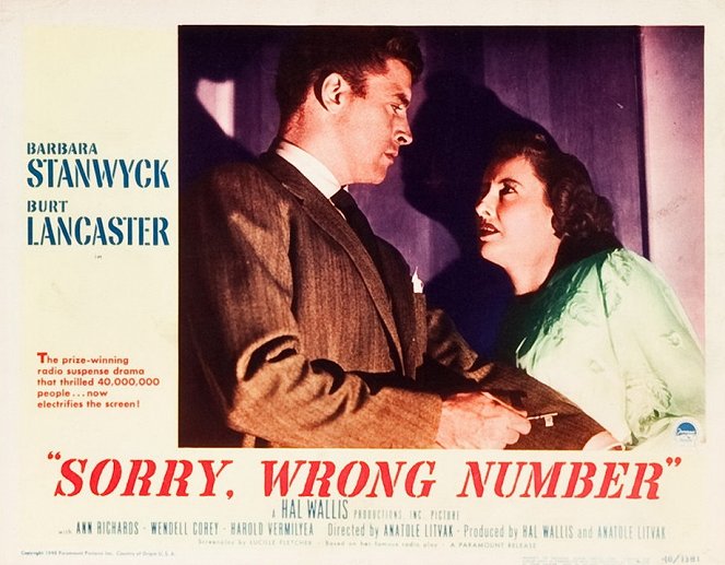 Sorry, Wrong Number - Lobbykaarten
