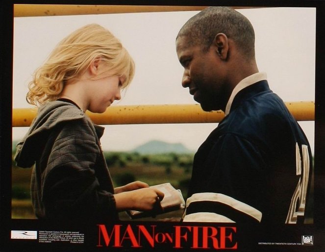 Człowiek w ogniu - Lobby karty - Dakota Fanning, Denzel Washington