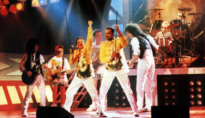 Queen: The Miracle - Do filme - Ross McCall, John Deacon, Freddie Mercury, Brian May, Roger Taylor