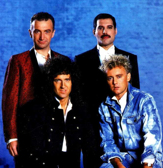 Queen: Who Wants to Live Forever - Werbefoto - John Deacon, Brian May, Freddie Mercury, Roger Taylor