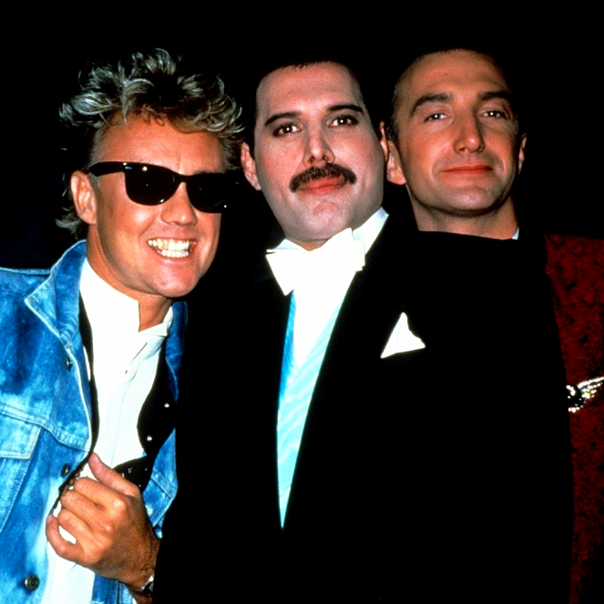 Queen: Who Wants to Live Forever - Forgatási fotók - Roger Taylor, Freddie Mercury, John Deacon