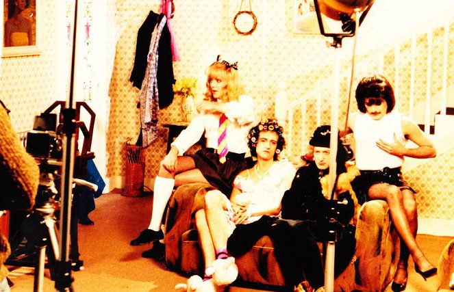 Queen: I Want to Break Free - Del rodaje - Roger Taylor, Brian May, John Deacon, Freddie Mercury