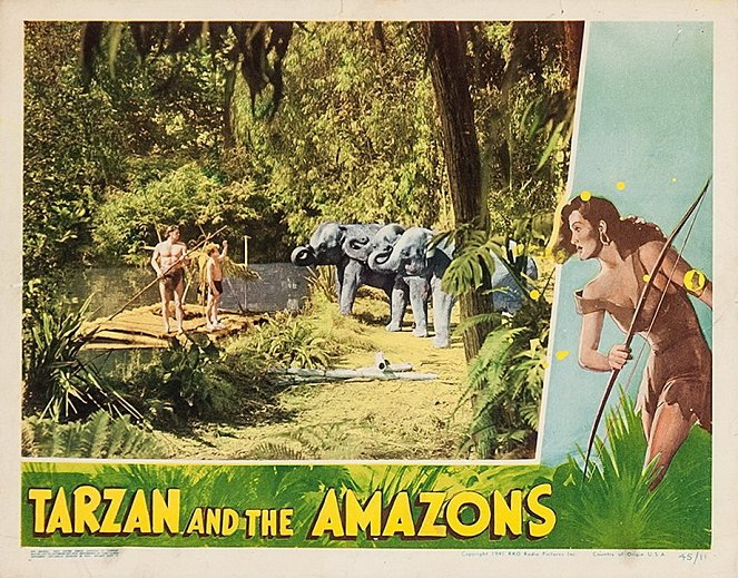 Tarzan et les amazones - Cartes de lobby