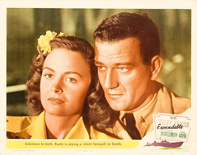 They Were Expendable - Lobby karty - Donna Reed, John Wayne