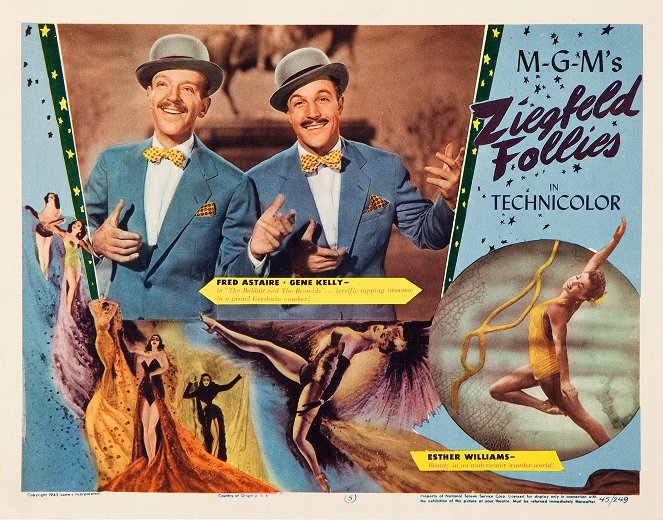 Ziegfeld Follies - Cartes de lobby - Fred Astaire, Gene Kelly